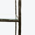 Libra Patterdale Hand Forged Shelving Unit Table Oak Wood Finish, Glass Shelves